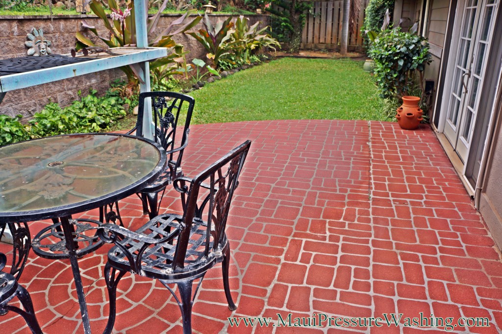 Kahana patio cleaning